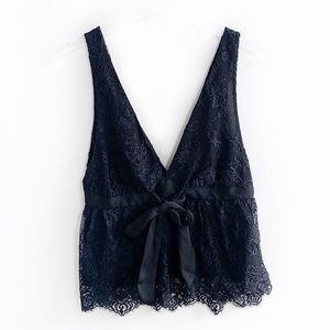 Free People Chante Lace Tank Top